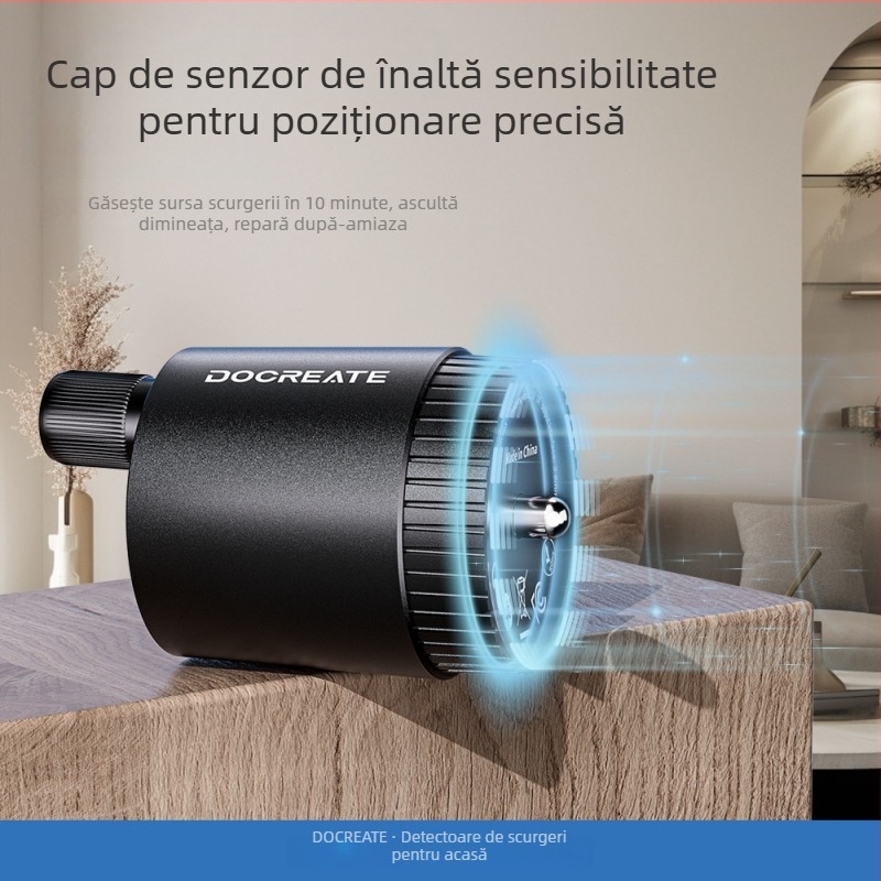 Detector de scurgeri pentru țevi, amplificator audio portabil pentru instalații de apă și încălzire prin podea – Precizie