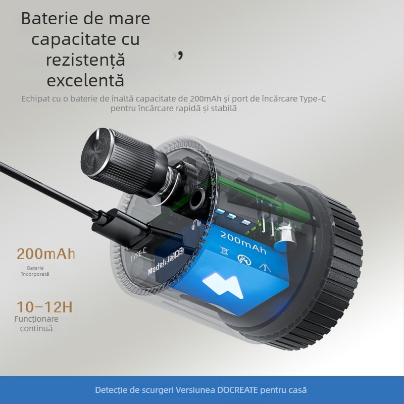 Detector de scurgeri pentru țevi, amplificator audio portabil pentru instalații de apă și încălzire prin podea – Precizie