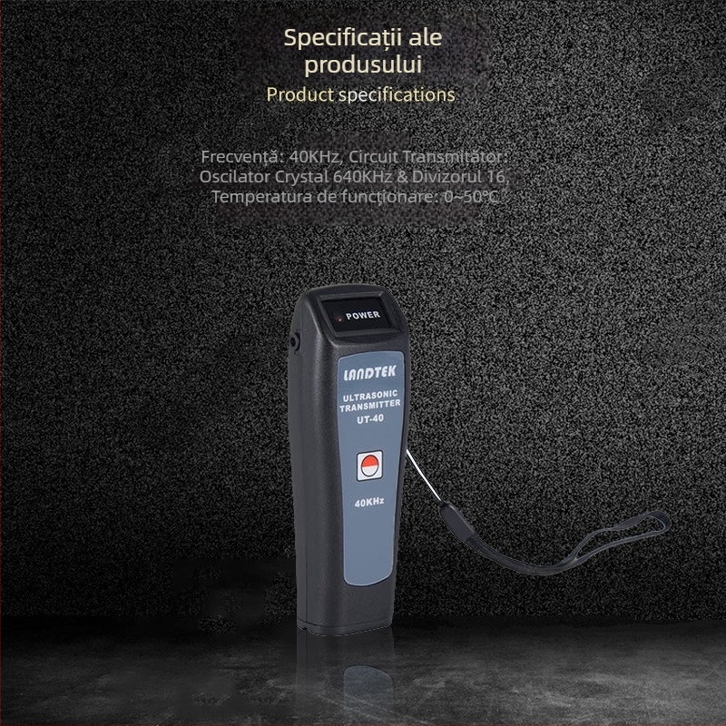 Lantai UT-40 Detector portabil pentru scurgeri cu ultrasunete, emițător și generator de semnale de 40 kHz, precizie înaltă