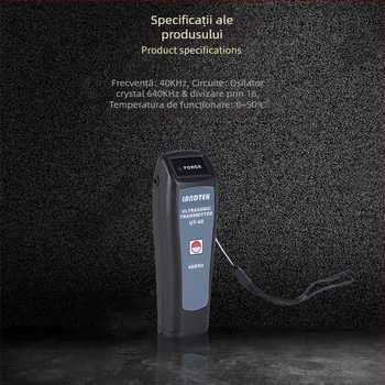 UT-40 Lantai detector portabil pentru scurgeri ultrasonice, generator de semnale în formă de undă, 40 kHz, model UT-40, greutate aproximativ 50 g