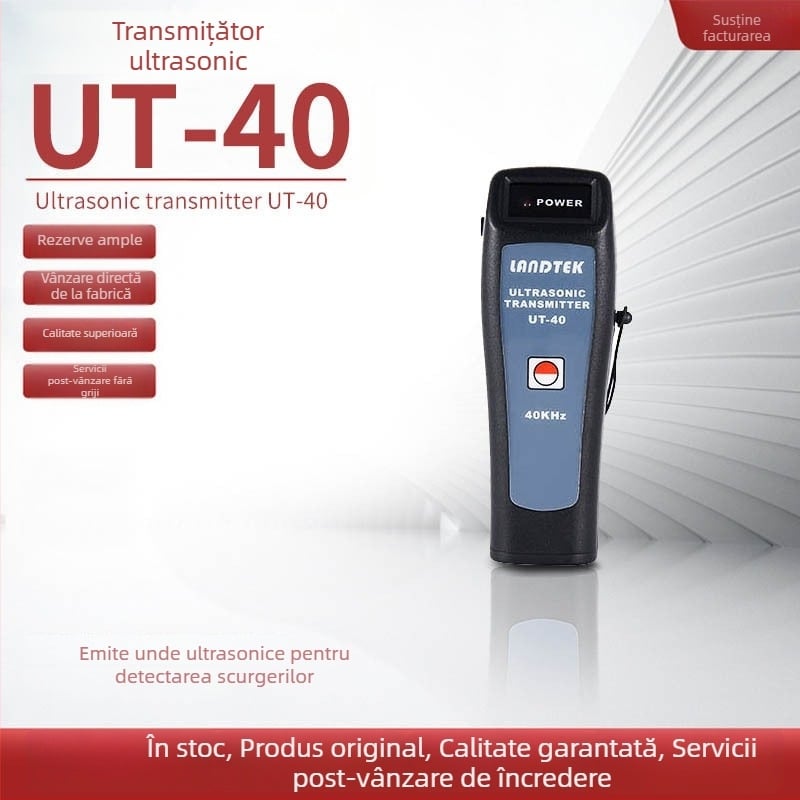 UT-40 Lantai detector portabil pentru scurgeri ultrasonice, generator de semnale în formă de undă, 40 kHz, model UT-40, greutate aproximativ 50 g