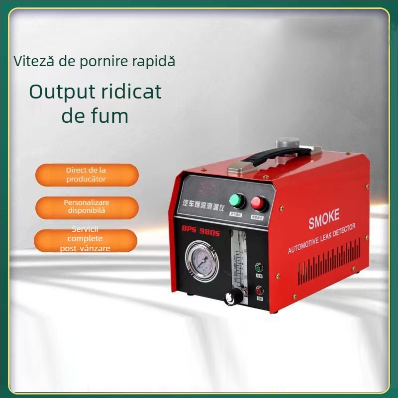 Detectoare de fum pentru automobile - tester pentru scurgeri la conductele de admisie/exhaust ale motorului; Brand Dezhi Baosen, Model v90, Origine Hebei Cangzhou, Utilizare: industrie de reparații auto