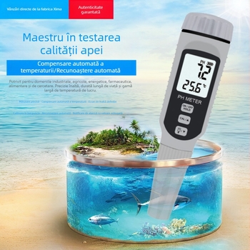 Hima PH808 pH-metr portabil pentru apă de acvariu, afișaj digital, model PH808, interval 0-14.00 pH