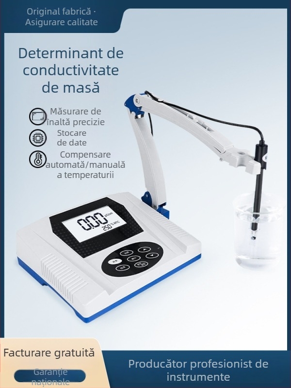 pH metru de birou, afișaj digital, calitate de laborator, precizie înaltă pentru testarea apei
