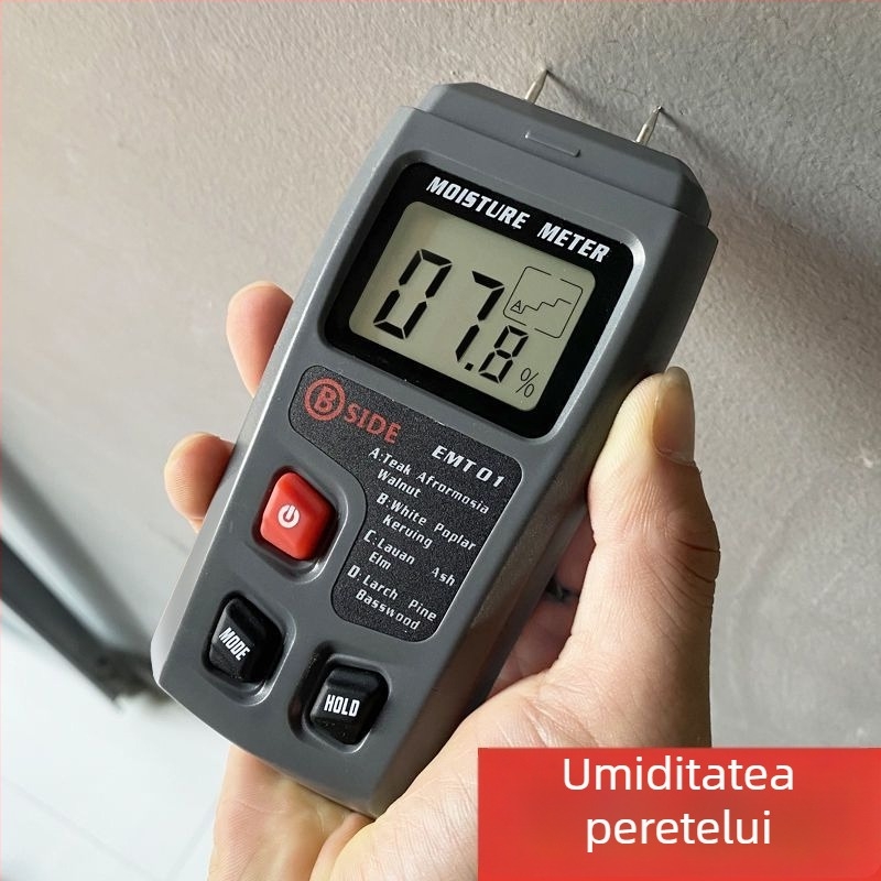 Test de umiditate a lemnului — detector de umiditate de înaltă precizie, măsurare multifuncțională a umidității, marcă Xinmiao, tip ionometru