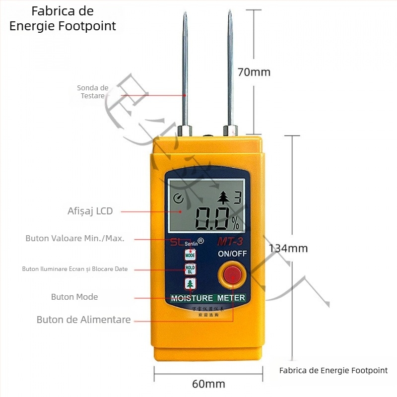 Higrometru pentru textile MT-2 pentru haine și țesături