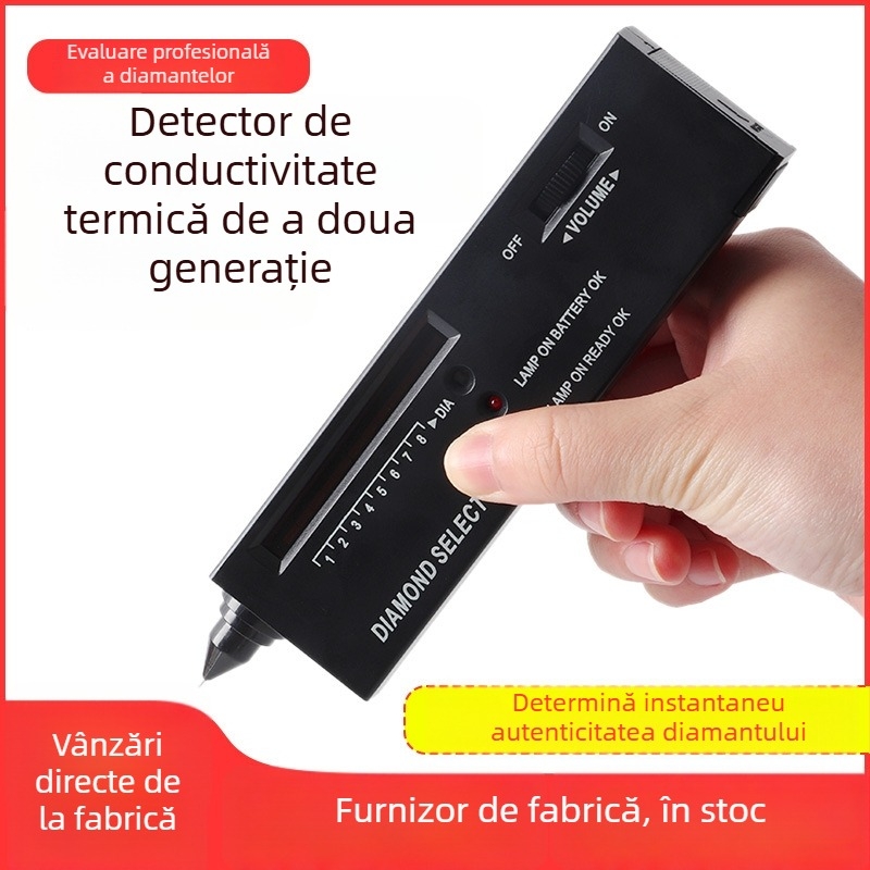 Test de duritate tip stilou pentru jad și pietre prețioase; instrument de identificare a diamantelor (fără baterie)