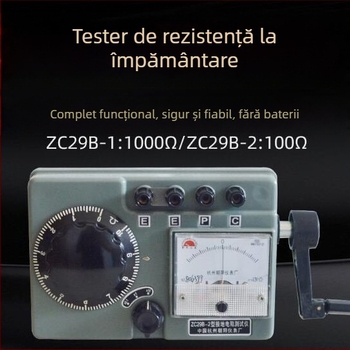 Tester de rezistență la împământare cu măsurare a rezistenței solului, modelele ZC29B-1/ZC29B-2/ZC-8/ZC-7, 220V, Chaoyang