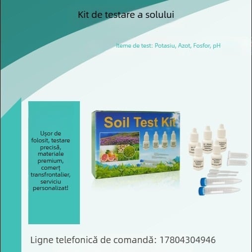 Reagent de testare a solului pentru azot amoniacal, pH și potasiu, citire precisă