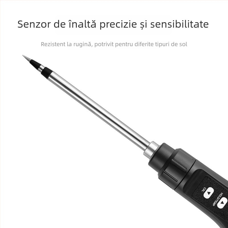 Record Work tester de sol de tip pix cu valoare EC și temperatură pentru grădină și livezi