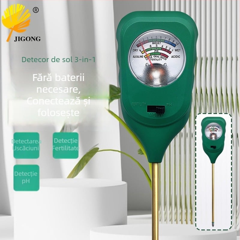 Detector de sol - trei în unu, vârf metalic, plug-and-play, fără baterie; Brand: Record Work; Origine: China continentală