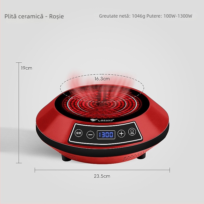 Cafetieră cu cioc lung pentru preparare manuală a cafelei, din oțel inoxidabil, încălzire electrică, marca l-ebans, posibilitatea imprimării logo-ului, lansare în 2024
