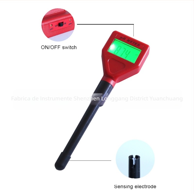Tester pH portabil ph-98103 cu afișaj digital și iluminare de fundal - interval de măsurare 0.00-14.00 pH, precizie 0.01 pH