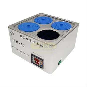 Baie de apă de laborator cu control digital al temperaturii - rezervor din oțel inoxidabil, Model Hh-4j, Intervalul de temperatură de la temperatura ambientală până la 99,9°C, Precizie ±0,5°C