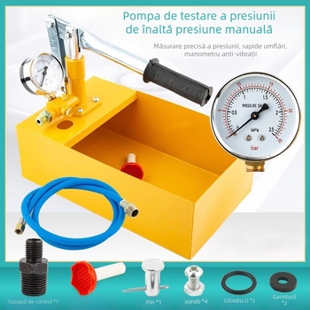 Pompă manuală de testare a presiunii pentru țevi PPR, detector de scurgeri pentru încălzire prin pardoseală, pompă de creștere a presiunii pentru instalații de apă casnice