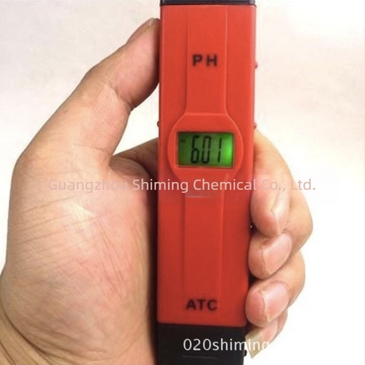 pH portabil cu sondă din sticlă, display iluminat, interval de măsură 0.00–14.00 pH, compensare de temperatură 0–50°C