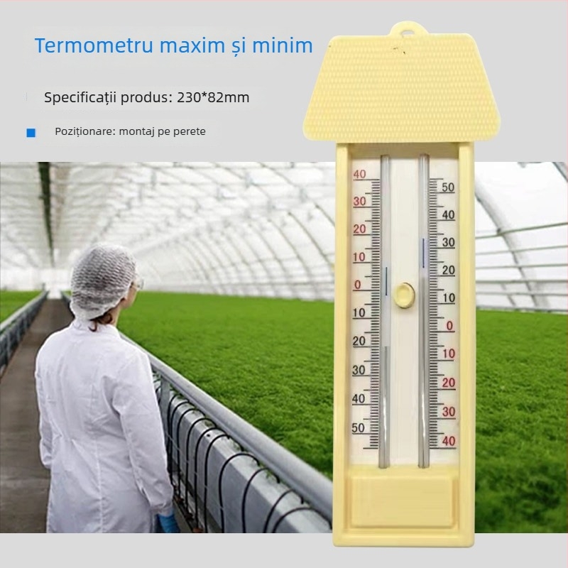 Monitor de temperatură și umiditate pentru seră, afișaj digital, înregistrări maxime/minime, model L-260