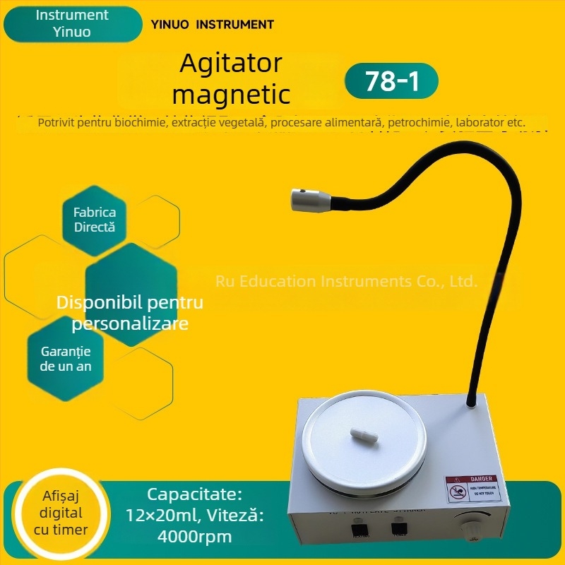 Amestecător magnetic cu control al temperaturii pentru emulsii cosmetice, 50W, 220V, model XLD-C1