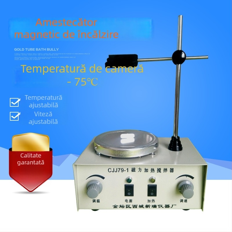 Amestecător magnetic cu afișaj digital, temperatură constantă și încălzire electromagnetică, 85-2A/79-1, mixer de laborator chimic