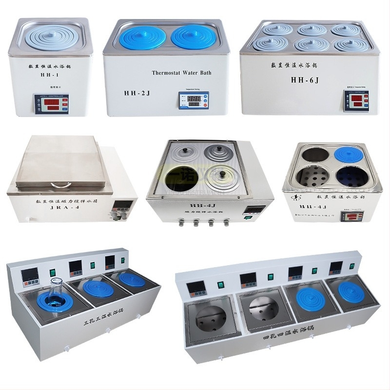 Baie de apă cu afișaj digital pentru temperatură constantă, corp turnat monobloc cu protecție împotriva uscării, găuri 1/2/4/6 — Model Hh-4j