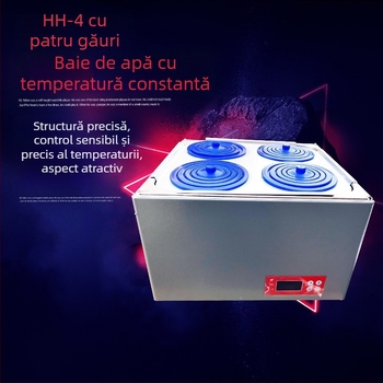 Baie de apă cu agitare magnetică, temperatură constantă, patru găuri, afișaj digital, control inteligent al temperaturii (modelele HH-1/HH-2/HH-4)
