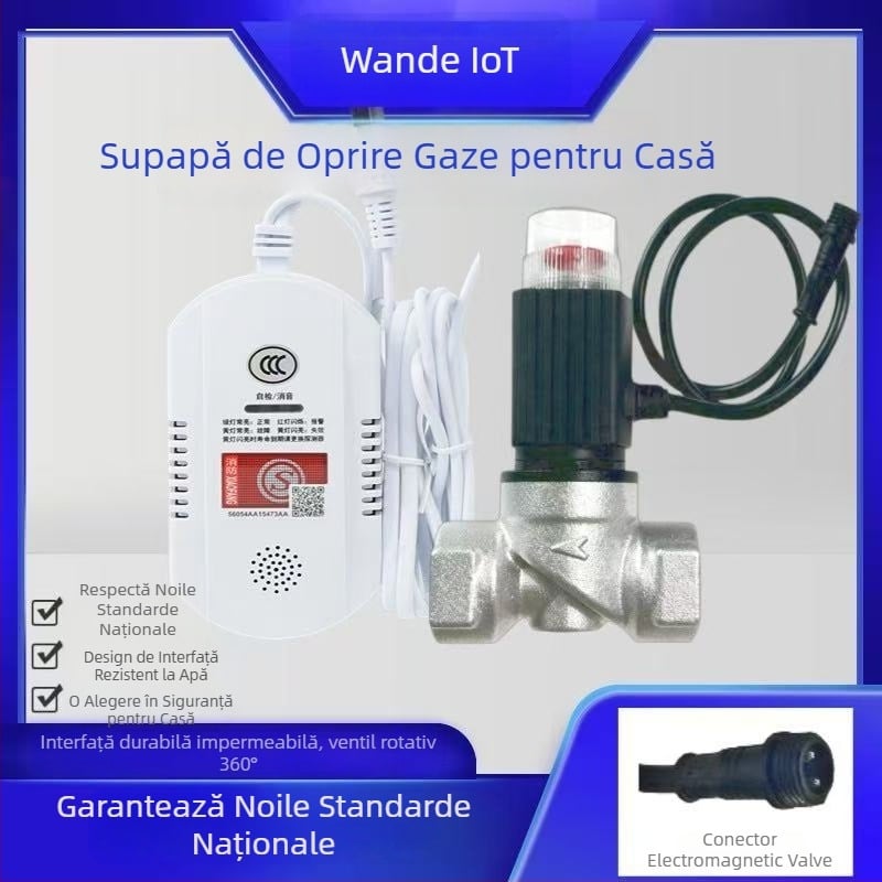 Detector de gaze pentru metan și propan, potrivit pentru restaurante, WD101, intervalul 20, precizie 8%, tensiune 220V