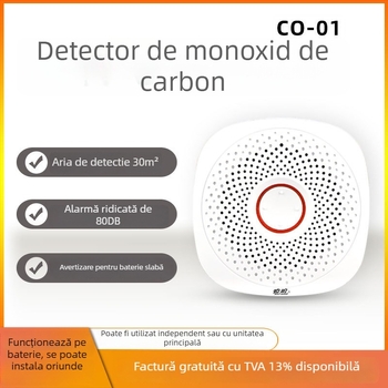 Alarmă de monoxid de carbon pentru interior, acasă și bucătărie — detector de gaze combustibile Oracle Guard