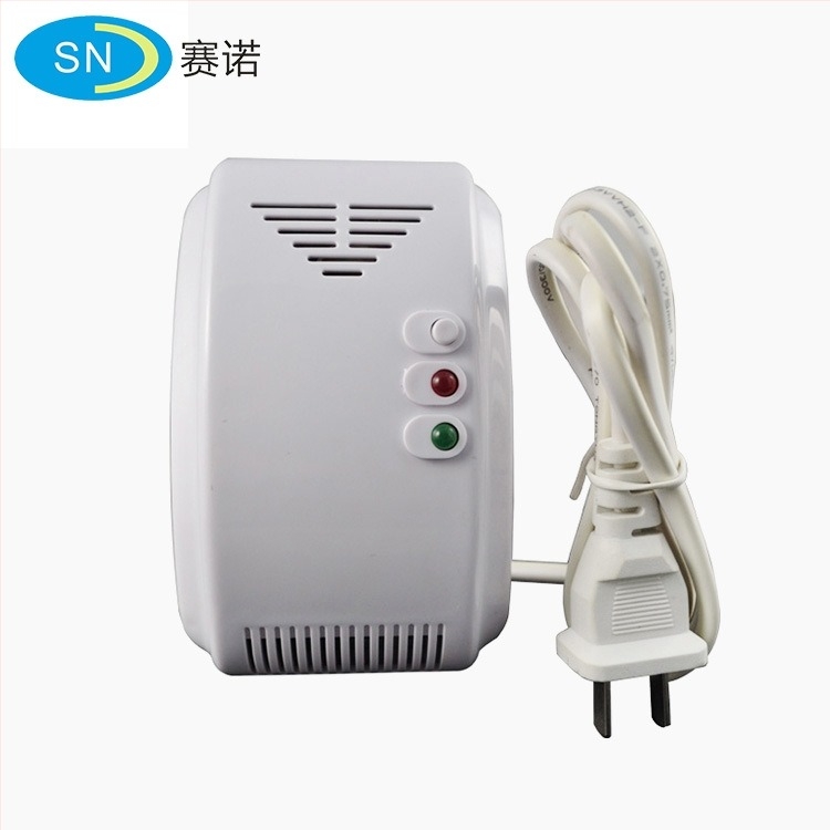 Detector de gaz pentru locuințe SN-817, montaj pe perete, cablat, 220V, avertizare scurgeri gaze naturale și gaz lichefiat