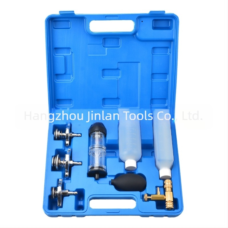 Kit de instrumente pentru testarea scurgerilor de gaze, tester de presiune pentru radiator și sistem de răcire prin vid, din oțel carbon