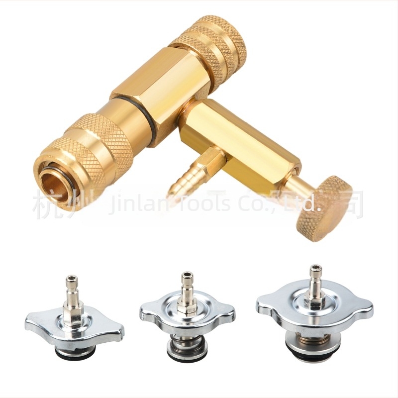 Kit de instrumente pentru testarea scurgerilor de gaze, tester de presiune pentru radiator și sistem de răcire prin vid, din oțel carbon