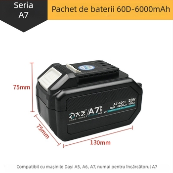 Încărcător original pentru baterie Li 20V Dayi A7/A6 — tensiune nominală 36V, potrivit pentru unelte din oțel inoxidabil, domeniu de tensiune: altele