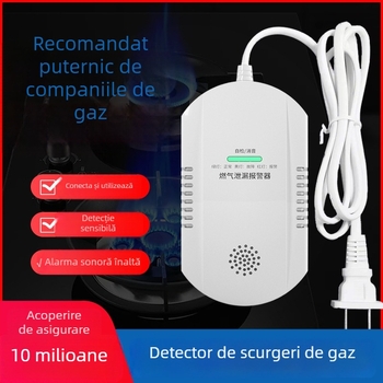 JT-WD101 Detector de gaze pentru casă, alarmă, 220V, detecție 10 m, Metan, alarmă la distanță
