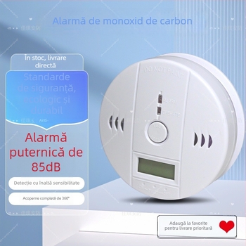 Alarmă portabilă pentru monoxid de carbon și fum - gamă 30, precizie 20, alimentare 4.5V