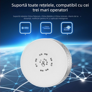 Detector de gaz Meian GA01 cu Bluetooth, detecție 360°, acoperire 30 m², montaj pe perete, 2.4 GHz wireless, 90-240 V