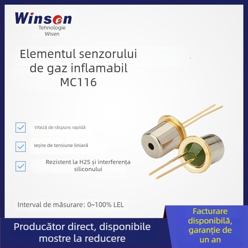 Winsen MC116 senzor de gaz catalitic MC116 pentru detectarea scurgerilor industriale de gaze și monitorizarea concentrațiilor