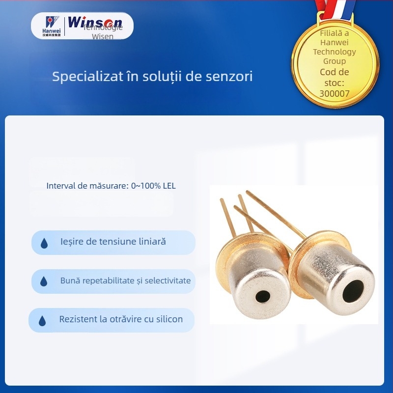 Winsen MC116 senzor de gaz catalitic MC116 pentru detectarea scurgerilor industriale de gaze și monitorizarea concentrațiilor