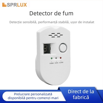 Detector de gaz și alarmă de scurgeri, conectare directă la priză, montaj pe perete (100–240V, detecție 360°, bucătărie/dining/uz casnic)