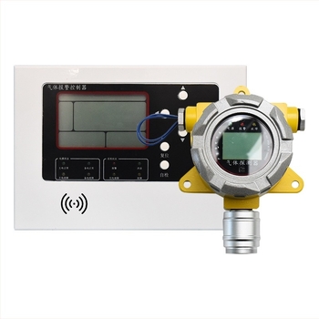 Detector fix pentru gaze inflamabile – măsurare: gaze inflamabile; interval 10–95% umiditate relativă; precizie ±3% FS; tensiune 12–36 VDC