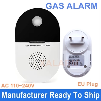 Detector de gaz cu conectare directă, detecție 360°, 100–240 V, comunicație wireless, modelul 502, alarmă sonoră și luminoasă