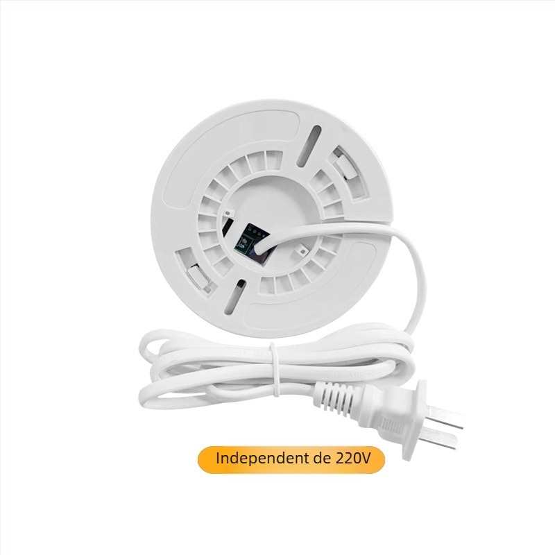 Alarmă de gaz XL-202 pentru gaze naturale și LPG, detecție la 360°, montaj pe tavan, cablare, alimentare 12VDC–220VAC, alarmă sonoră și luminoasă