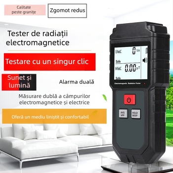 Agoal EMF tester 825 – detector de scurgeri de microunde și monitor pentru radiații electromagnetice de uz casnic, alimentare 6.3–50 V