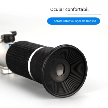 Refractometru prism portabil CJM-037, marca Chuang Ji Mei, interval de măsurare 0-90, pentru fructe conservate, legume și miere