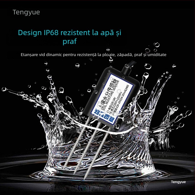 Senzor pentru temperatura și umiditate a solului cu detecție a metalelor grele, model JS-SENSOR-SOIL