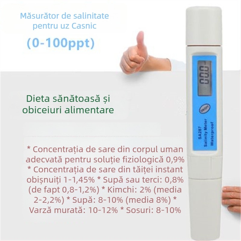 Refractometru fotoelectric pentru salinitate în acvacultură — Model 1, Domeniu de măsurare 1, Procesare personalizabilă