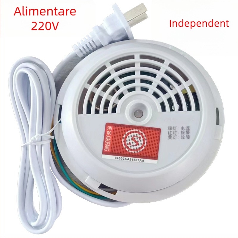 Detector de gaze fix HL-86 pentru gaze inflamabile – rază de detecție 8 m, tensiune 12–16 V, detectează metan, gaz natural și gaz lichefiat