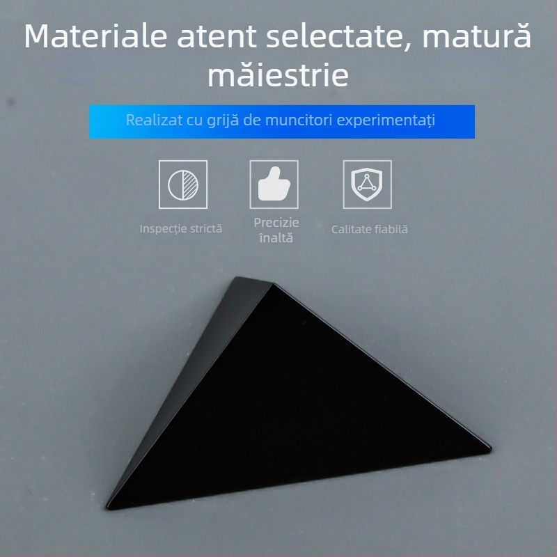 Instrument optic cu prismă triunghiulară, marca Haoxuan, număr de produs: Prismă triunghiulară, nu este importat, potrivit pentru aerospațiu, medical, militar și aplicații optice