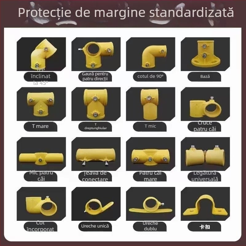 Morimao cuplă unghiulară PPR pentru țevi de scară, cu bază din plastic