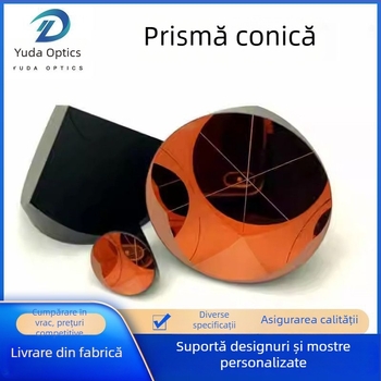 Prismă piramidală cu acoperire optică, lentilă din sticlă, diametrul 25,4 mm, precizie înaltă
