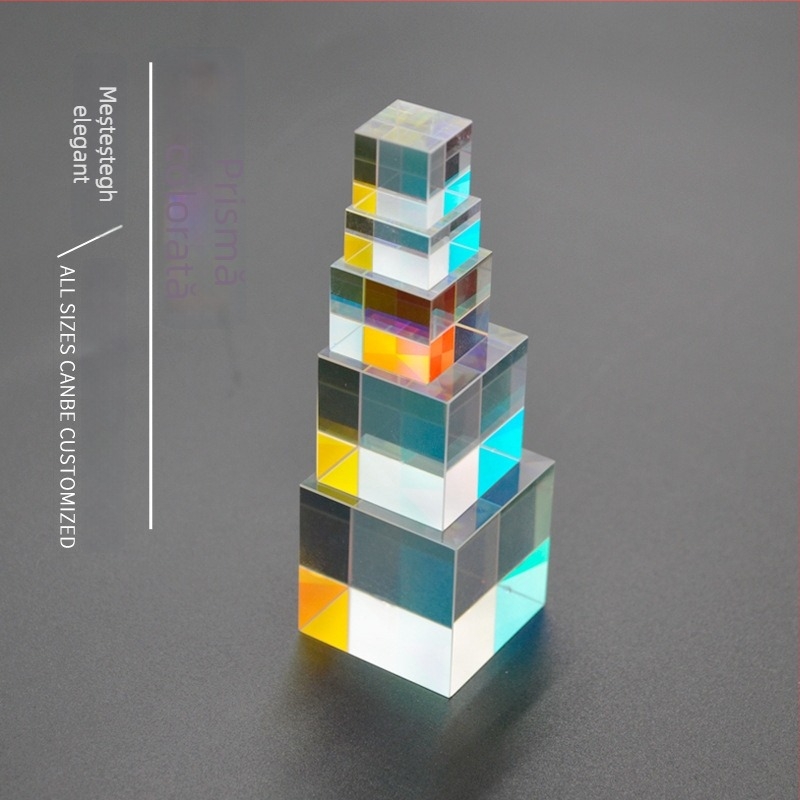 Cub-prism cu șase fețe, prismă spectroscopică pentru experimente științifice și didactice, Csxh, cod Hy 608312600704