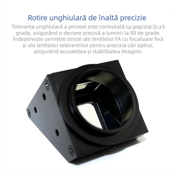 CS-P prismă de 90° din sticlă optică, precizie înaltă, reflexie internă totală, mai multe dimensiuni de filet
